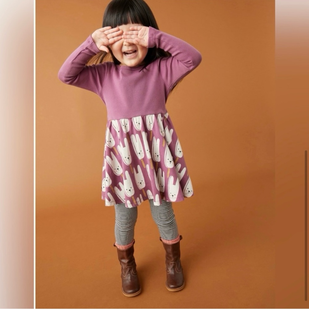 Tea Collection Bunny Pops Skirted Ballet Dress 🆕 - Picture 3 of 11